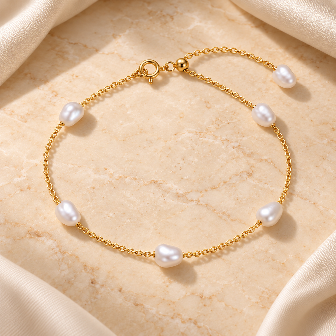 Golden Pearl Bracelet