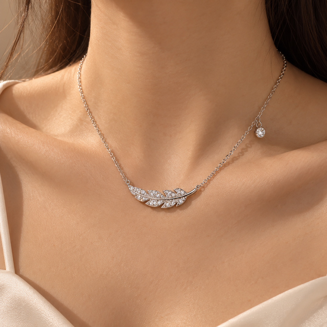 Celeste Feather Necklace