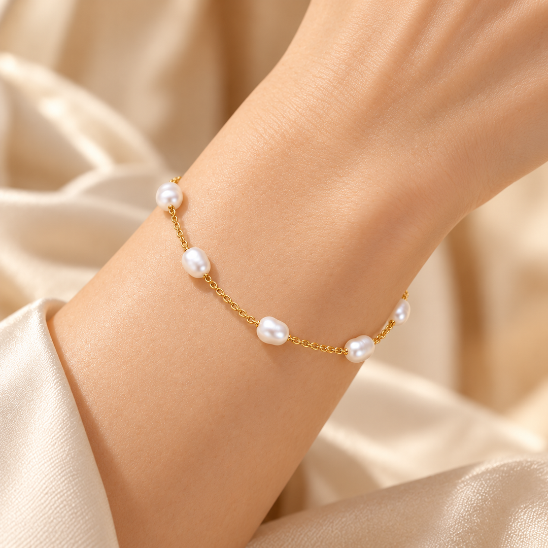 Golden Pearl Bracelet